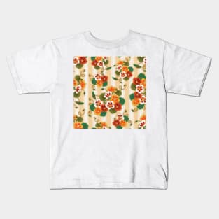 Vintage Nasturtiums Kids T-Shirt